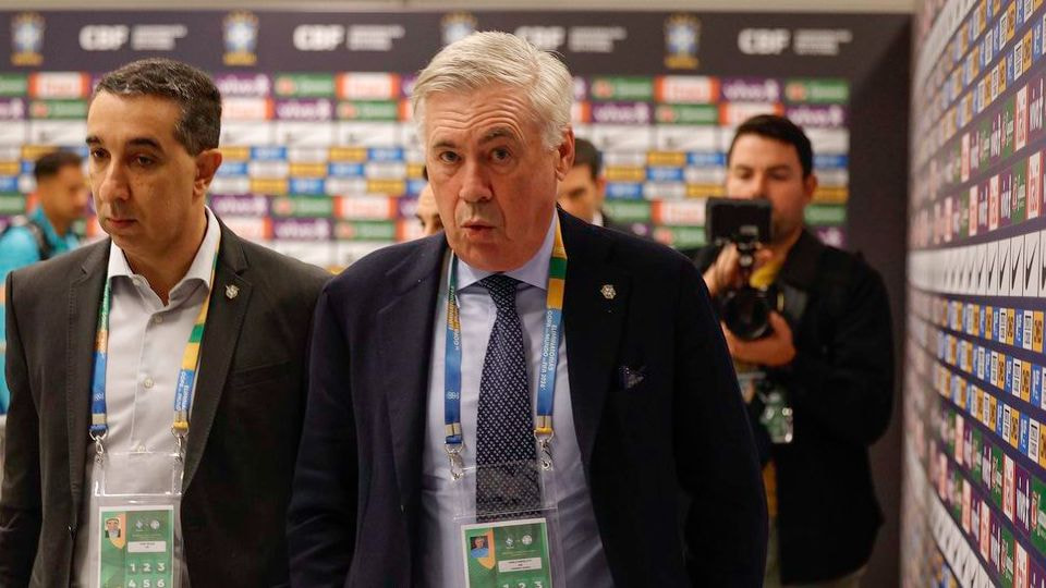 Imagem da noticia Técnico da seleção, Ancelotti passa por bateria de exames antes de jogo na altitude