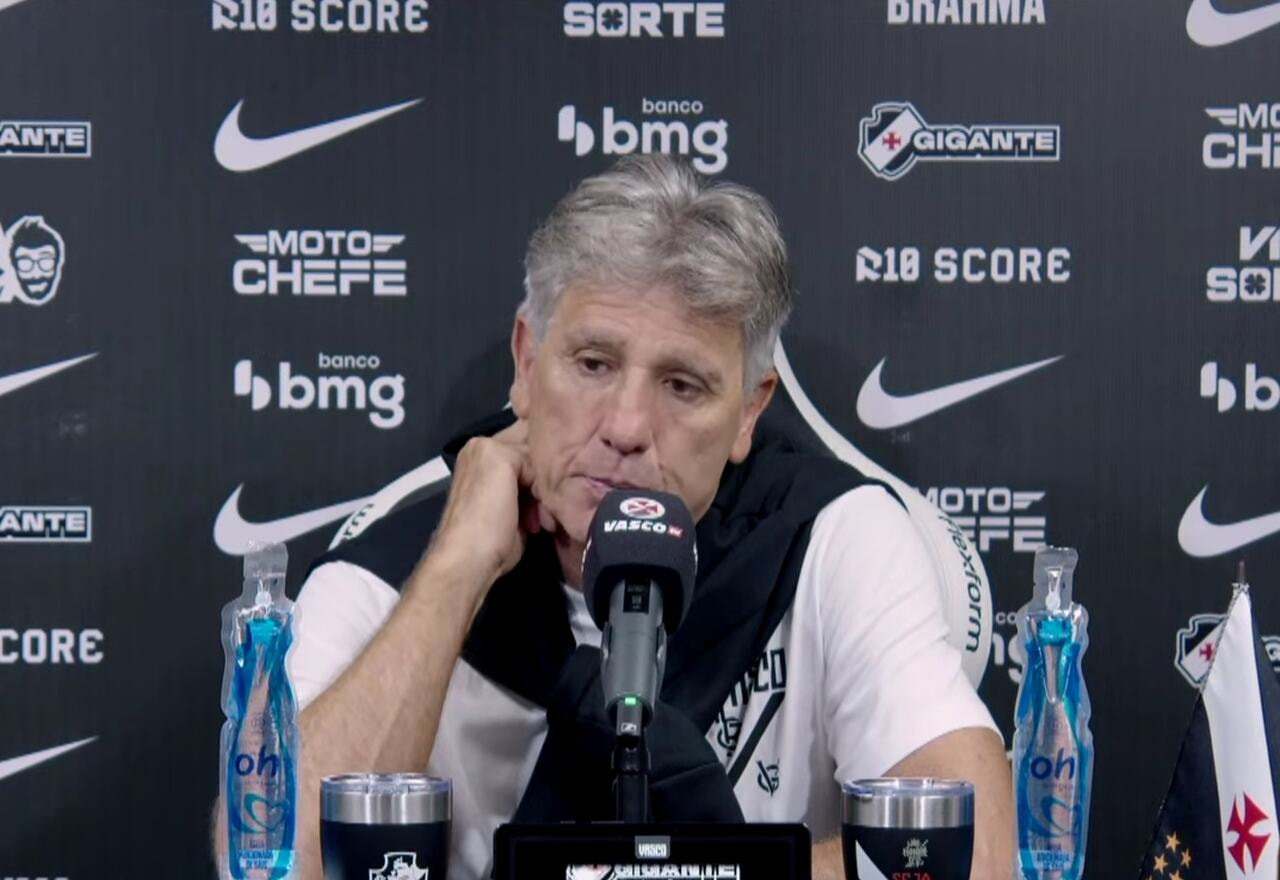 Imagem da noticia Ainda suspenso, Renato Gaúcho analisa derrota do Vasco na Sul-Americana