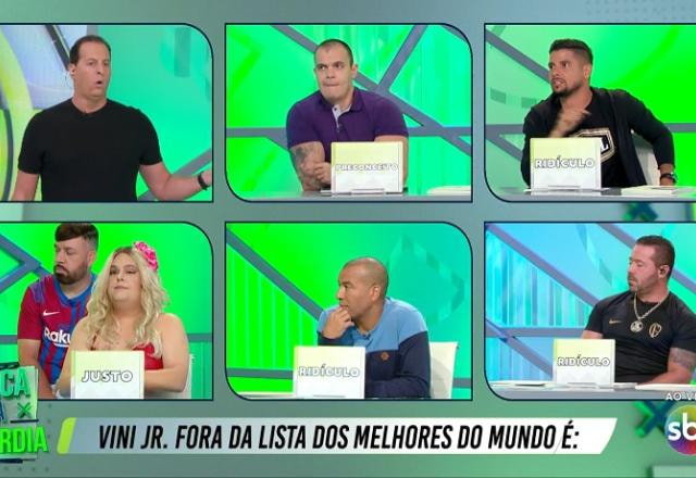 Imagem da noticia Comentaristas do Arena SBT detonam Vini Jr fora do top 10 no The Best