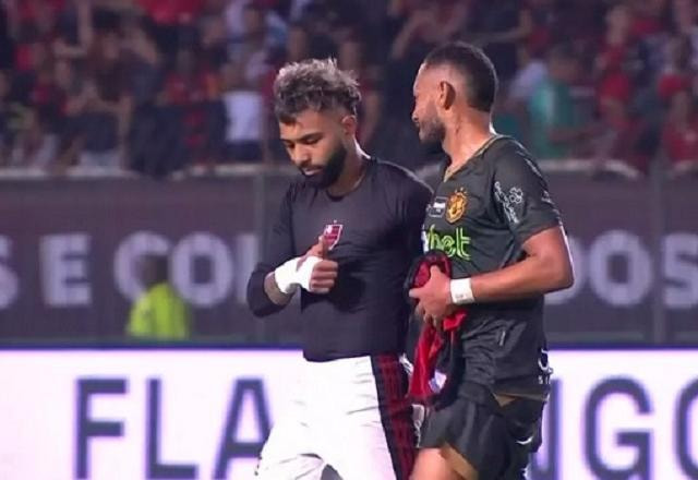 Imagem da noticia Lateral do Altos troca camisa com Gabigol, e filho chora de felicidade: "Meu ídolo"