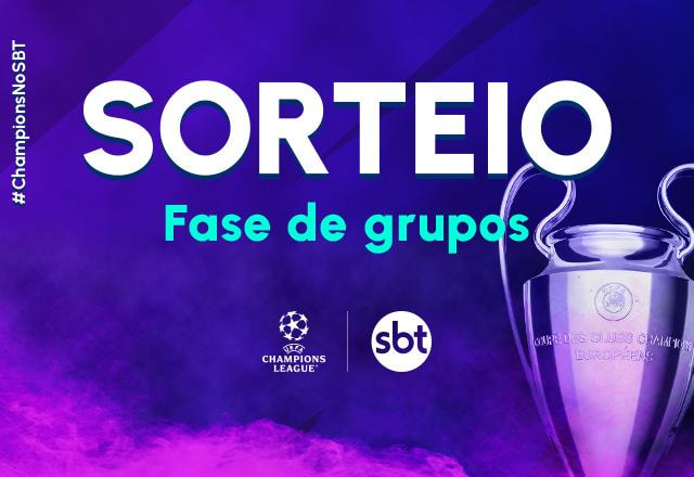Imagem da noticia SBT Sports transmite sorteio da fase de grupos da Champions League