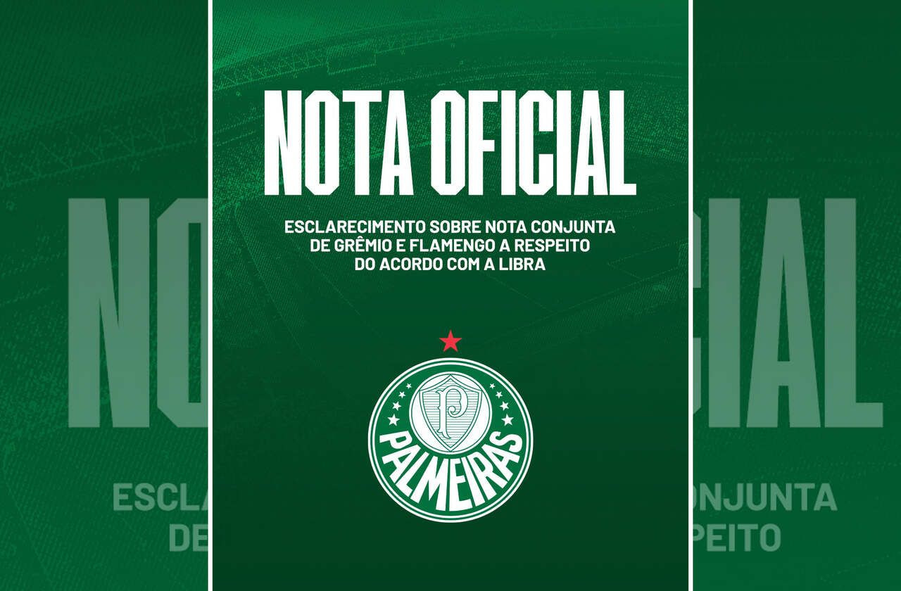 Imagem da noticia Palmeiras rebate Grêmio e Flamengo e chama nota da dupla de “mentirosa”