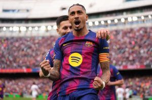 Imagem da noticia Raphinha brilha, e Barcelona vence mais uma na La Liga