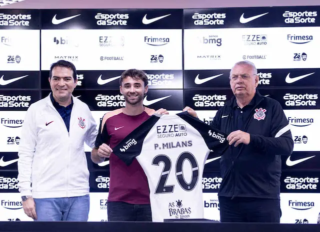 Pedro Milans revela por que escolheu o Corinthians: "Muito respeitado" Pedro Milans revela por que escolheu o Corinthians: "Muito respeitado"