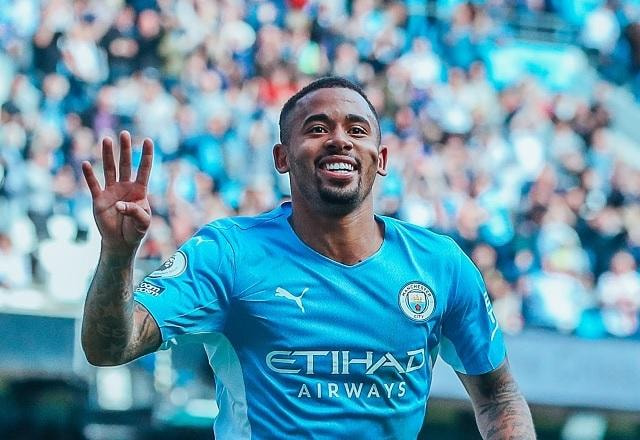Imagem da noticia Gabriel Jesus é o 1º brasileiro a marcar quatro vezes em um jogo do Campeonato Inglês