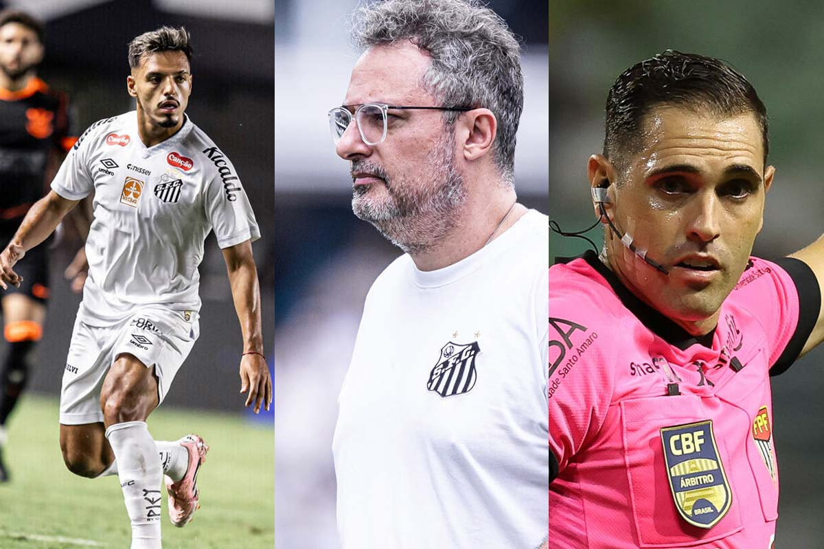 Imagem da noticia TJD-SP denuncia Gabriel Menino, Alexandre Mattos e árbitro de São Paulo x Santos