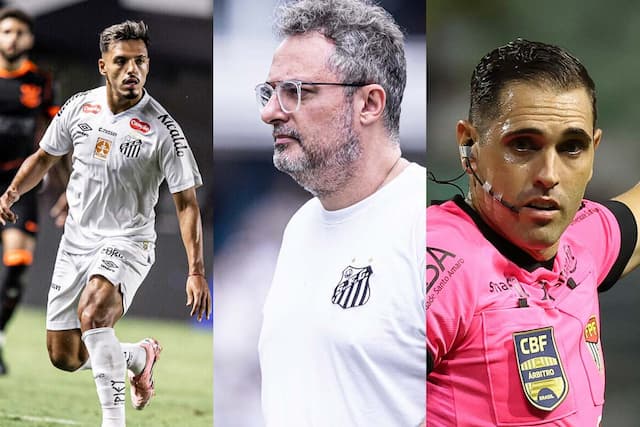 TJD-SP denuncia Gabriel Menino, Alexandre Mattos e árbitro de São Paulo x Santos TJD-SP denuncia Gabriel Menino, Alexandre Mattos e árbitro de São Paulo x Santos