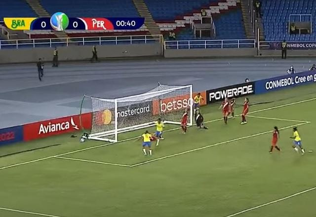 Imagem da noticia Gol relâmpago! Com 40 segundos de jogo, Duda abre o placar para o Brasil