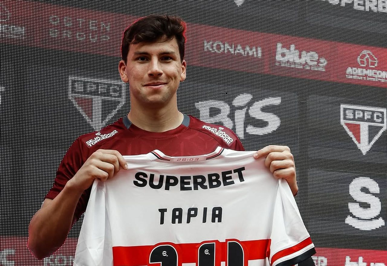Imagem da noticia Gonzalo Tapia é apresentado e justifica escolha pelo São Paulo: "Briga por tudo"