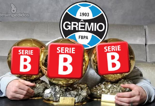 Imagem da noticia Rivais não perdoam rebaixamento do Grêmio; veja os memes
