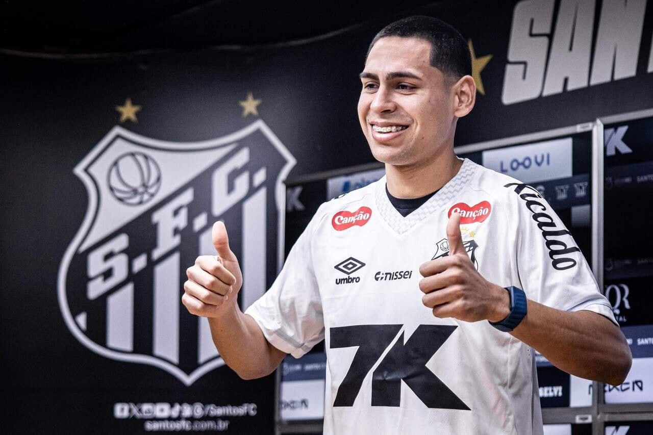 Imagem da noticia Caballero é apresentado no Santos: "Sonho que virou realidade"