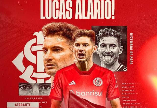 Imagem da noticia Internacional anuncia contratação do atacante argentino Lucas Alario