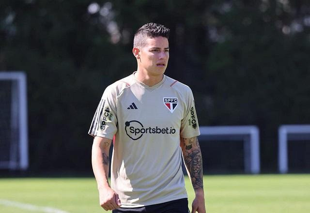 Imagem da noticia São Paulo: James Rodríguez será titular contra o Botafogo neste sábado