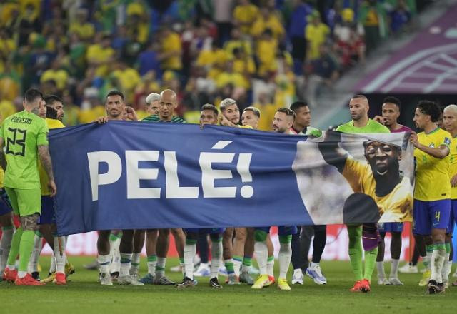 Imagem da noticia Jogadores da seleção fazem homenagem a Pelé após goleada contra a Coreia do Sul