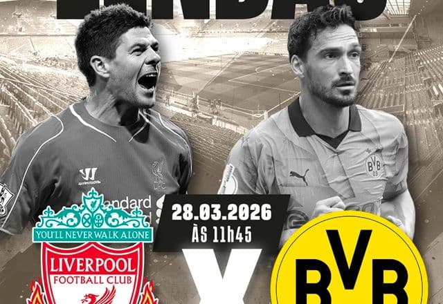 SBT Sports transmite Lendas do Liverpool x Lendas do Borussia Dortmund SBT Sports transmite Lendas do Liverpool x Lendas do Borussia Dortmund