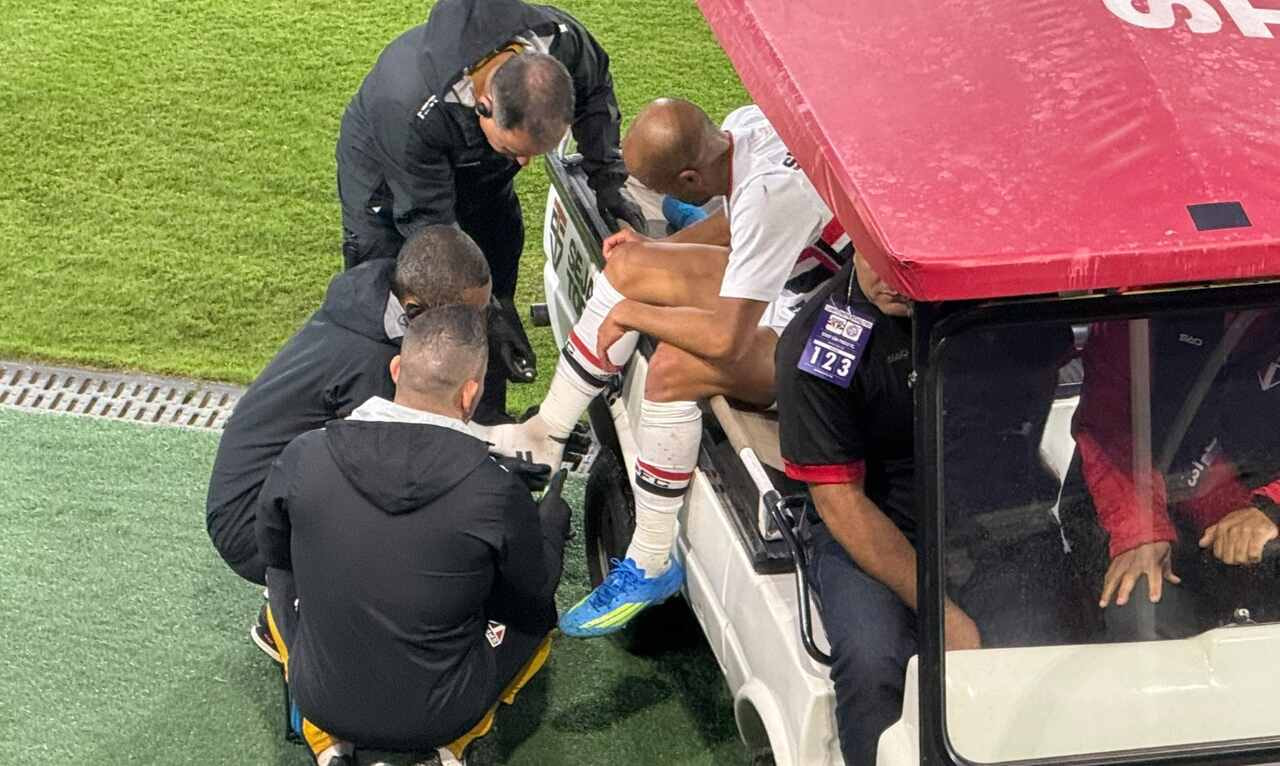 Imagem da noticia São Paulo: Lucas Moura rompe o tendão de Aquiles e passará por cirurgia