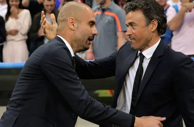 Luis Enrique coloca Guardiola como maior técnico da história do futebol Luis Enrique coloca Guardiola como maior técnico da história do futebol