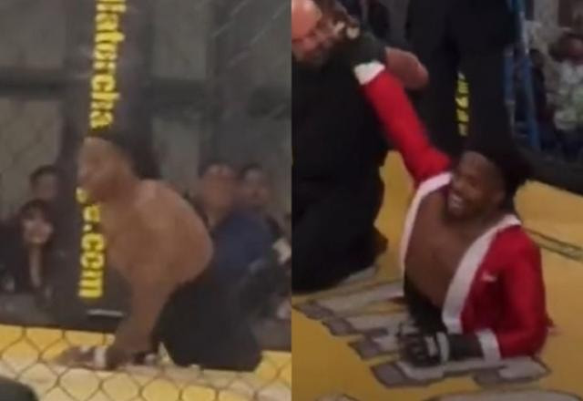 Imagem da noticia Lutador que nasceu sem pernas estreia com vitória no MMA; veja