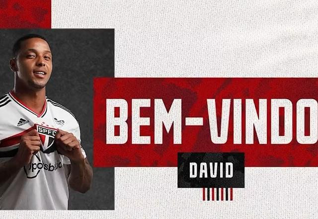 Imagem da noticia Mais um reforço! São Paulo anuncia a contratação do atacante David