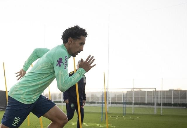 Imagem da noticia "Se pensarmos que o Brasil é favorito, não vamos para frente", diz Marquinhos