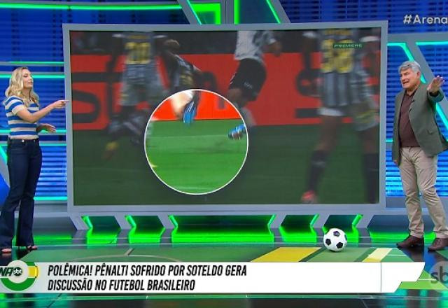 Imagem da noticia Nadine concorda com pênalti em Soteldo: "Não tem como pisar em outro lugar"