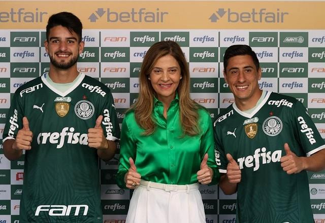 Imagem da noticia Palmeiras apresenta atacantes Miguel Merentiel e Flaco López