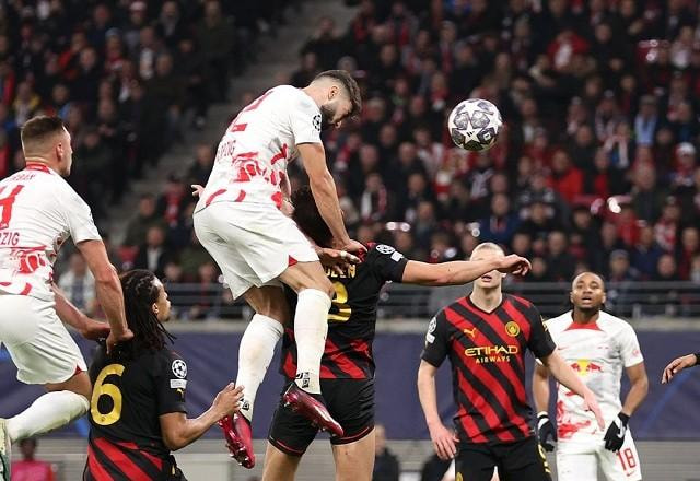 Imagem da noticia Ederson falha, e Manchester City empata com Leipzig pelas oitavas da Champions