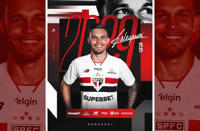 São Paulo anuncia renovação de contrato com Negrucci São Paulo anuncia renovação de contrato com Negrucci