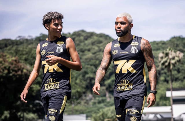 Gabigol participa de primeiro treino pelo Santos; veja imagens Gabigol participa de primeiro treino pelo Santos; veja imagens