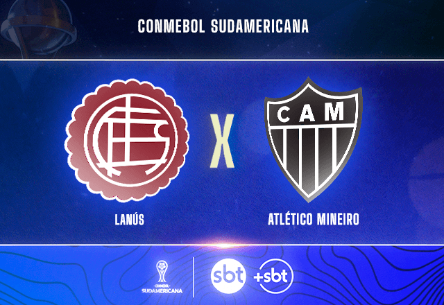 SBT e +SBT transmitem final da Sul-Americana entre Lanús x Atlético-MG SBT e +SBT transmitem final da Sul-Americana entre Lanús x Atlético-MG