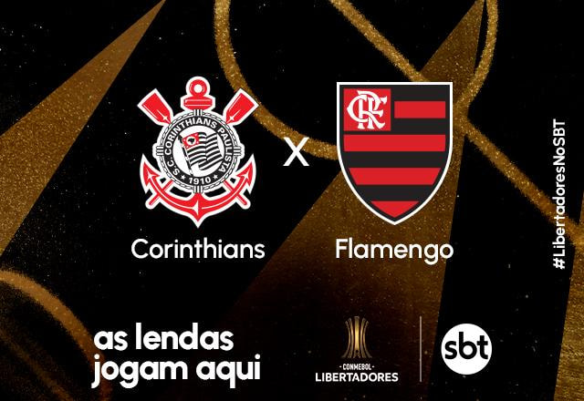 Imagem da noticia SBT transmite Corinthians x Flamengo pelas quartas da Libertadores