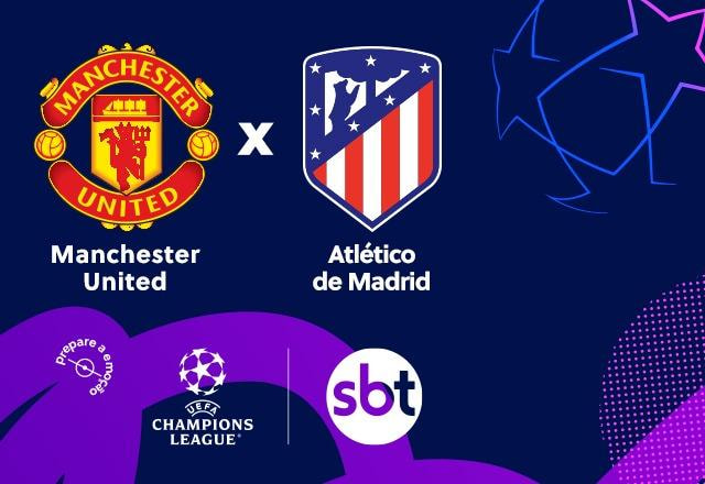 Imagem da noticia SBT transmite Manchester United x Atlético de Madrid pela Champions