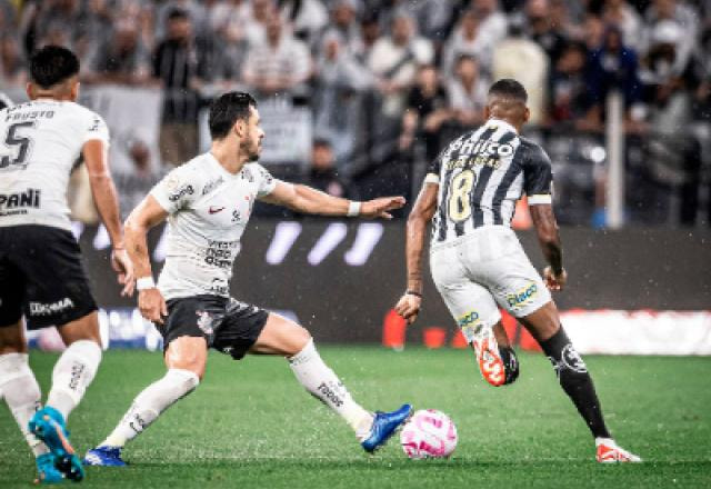 Imagem da noticia Santos acha pênalti no fim e empata com o Corinthians em Itaquera