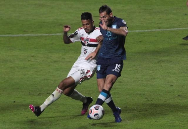 Imagem da noticia Desfalcado, São Paulo só empata com o Racing no Morumbi pela Libertadores