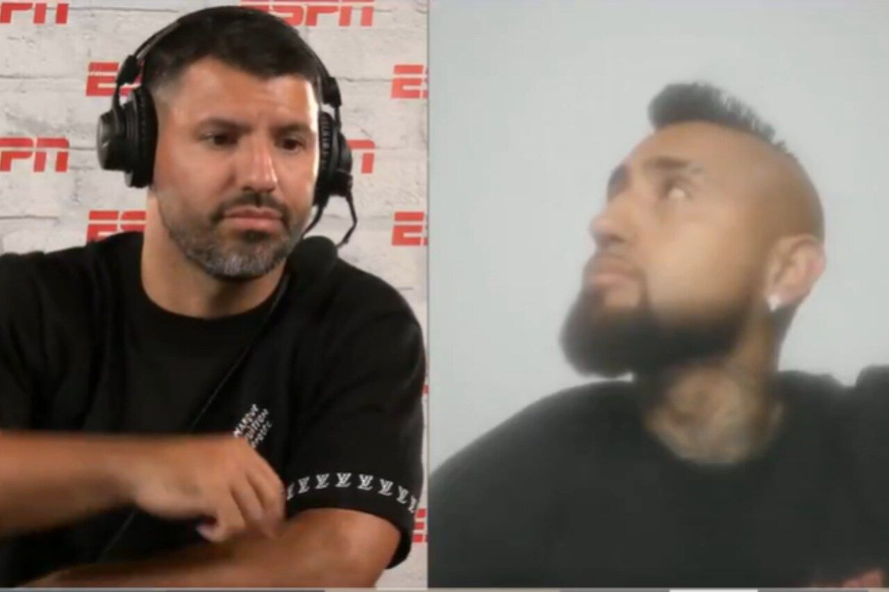 Imagem da noticia Sergio Agüero acompanha Flamengo x Racing ao vivo e viraliza com gol anulado