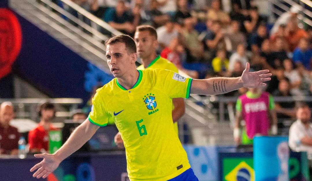 Imagem da noticia Brasil goleia Tailândia e avança na Copa do Mundo de Futsal