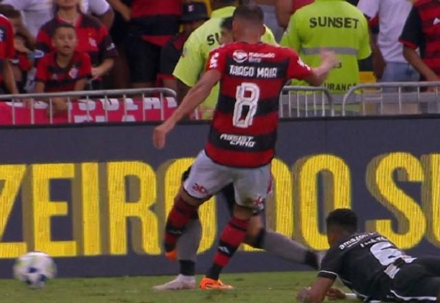 Imagem da noticia CBF divulga áudio do VAR em lance de cartão para Thiago Maia, do Flamengo