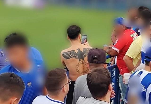 Imagem da noticia Torcedor com tatuagem nazista é identificado e levado para prestar depoimento