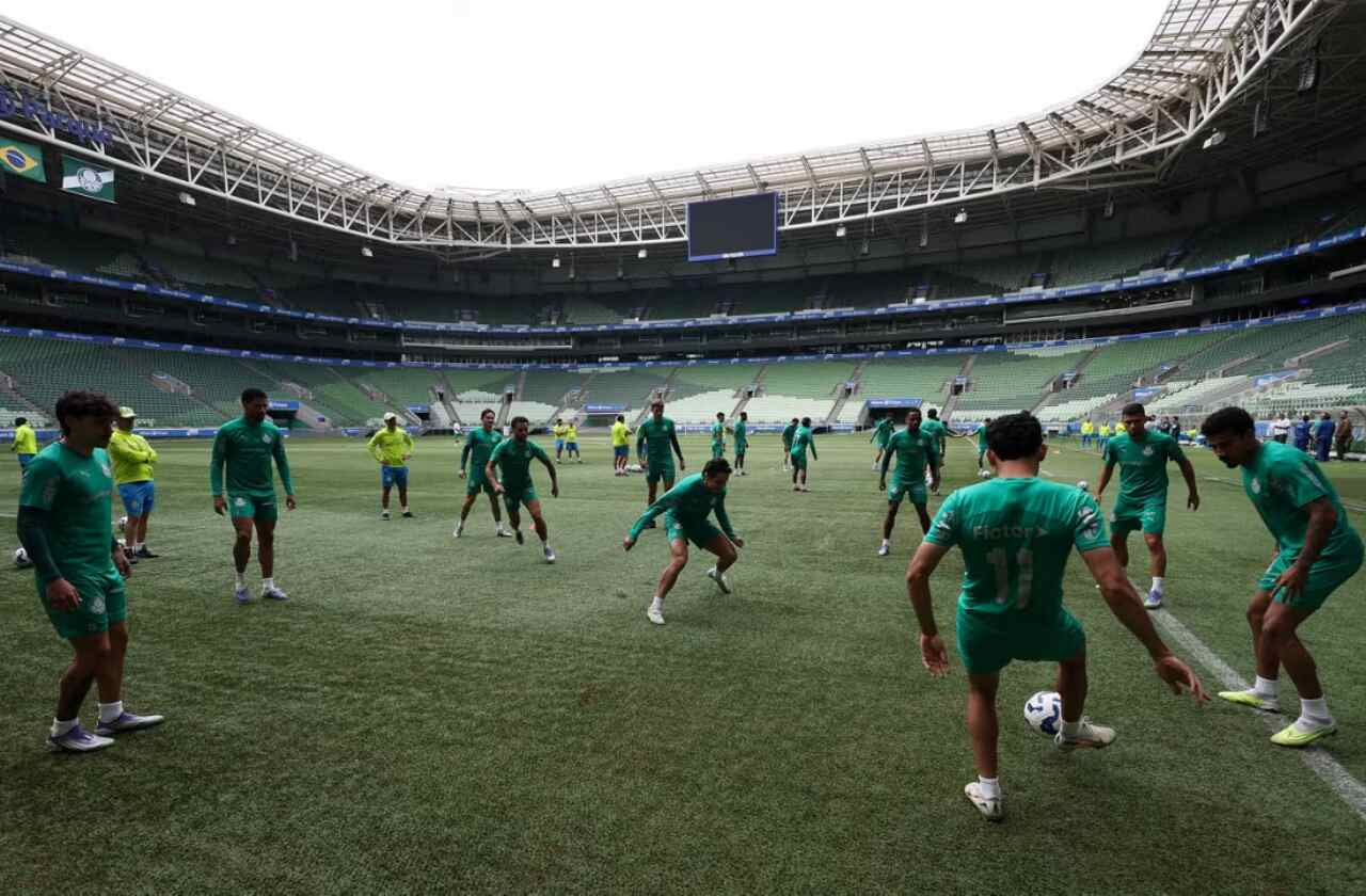 Imagem da noticia Palmeiras treina no Allianz e encerra preparação para o jogo contra o Inter