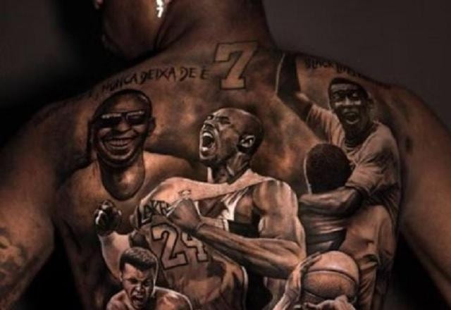Imagem da noticia Vini Jr faz tatuagem gigante em homenagem a ícones esportivos negros