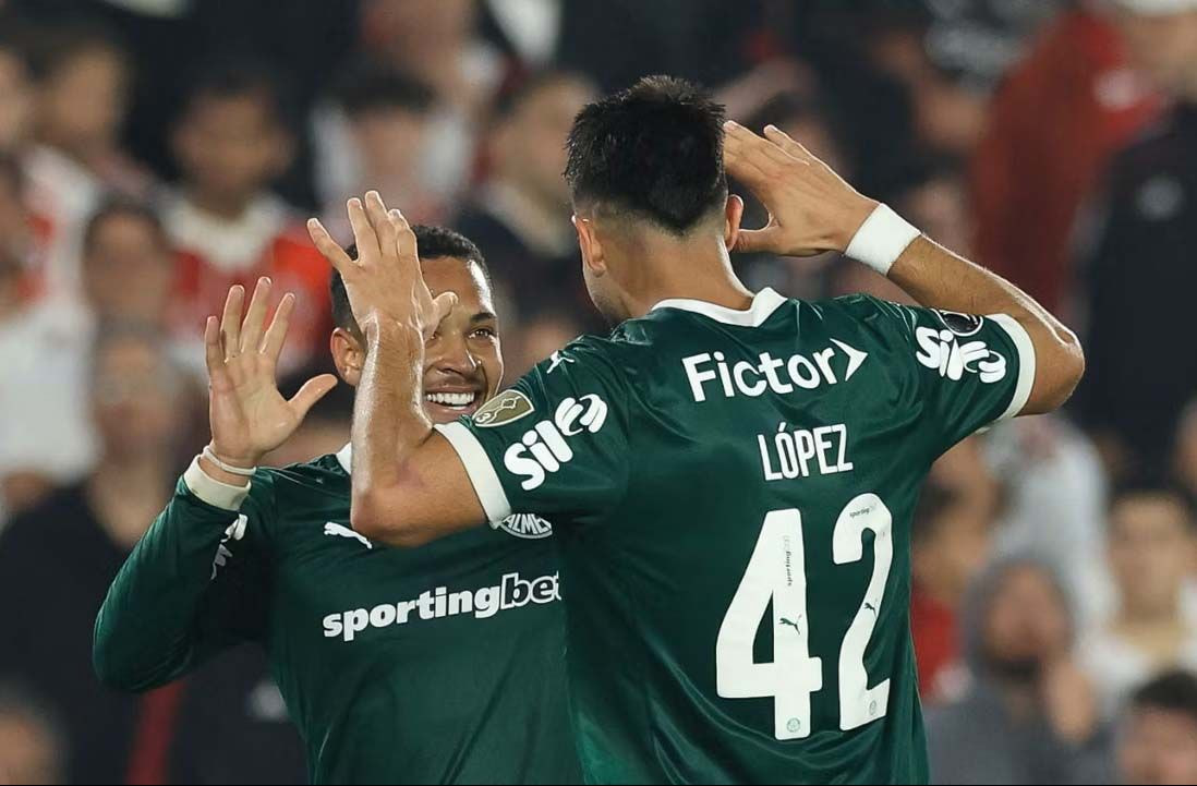 Imagem da noticia Dupla Flaco-Roque participa de mais de 80% dos gols do Palmeiras
