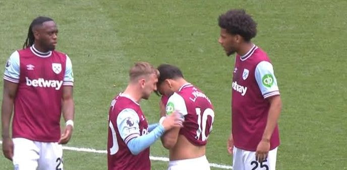 Imagem da noticia Paquetá chora após receber cartão amarelo em jogo do West Ham