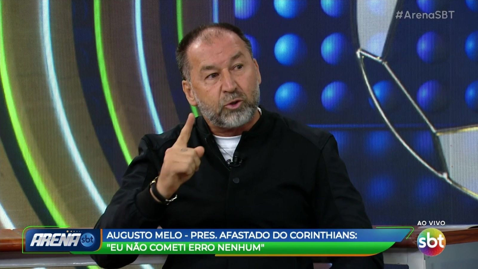Imagem da noticia Augusto Melo reafirma presidência do Corinthians em entrevista ao Arena SBT