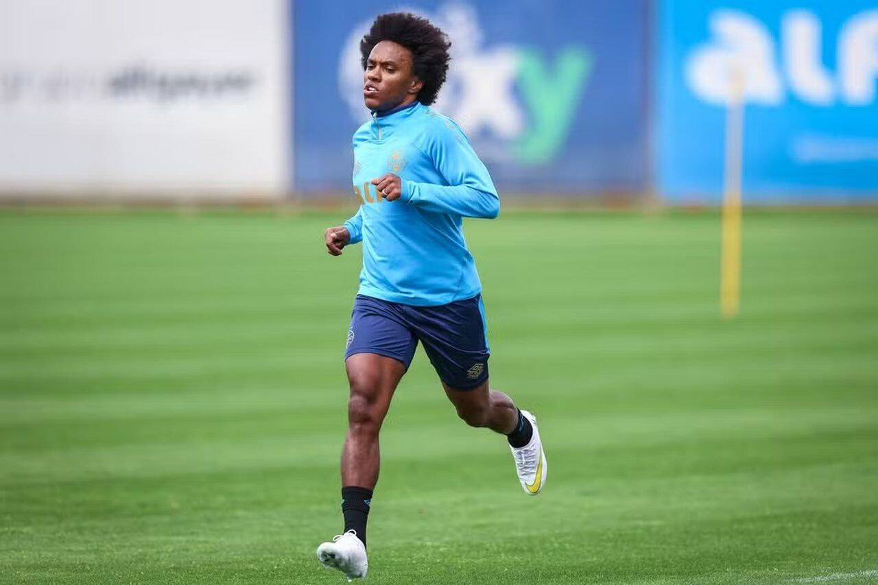 Imagem da noticia Willian realiza primeira atividade no Grêmio e vira opção para Mano Menezes