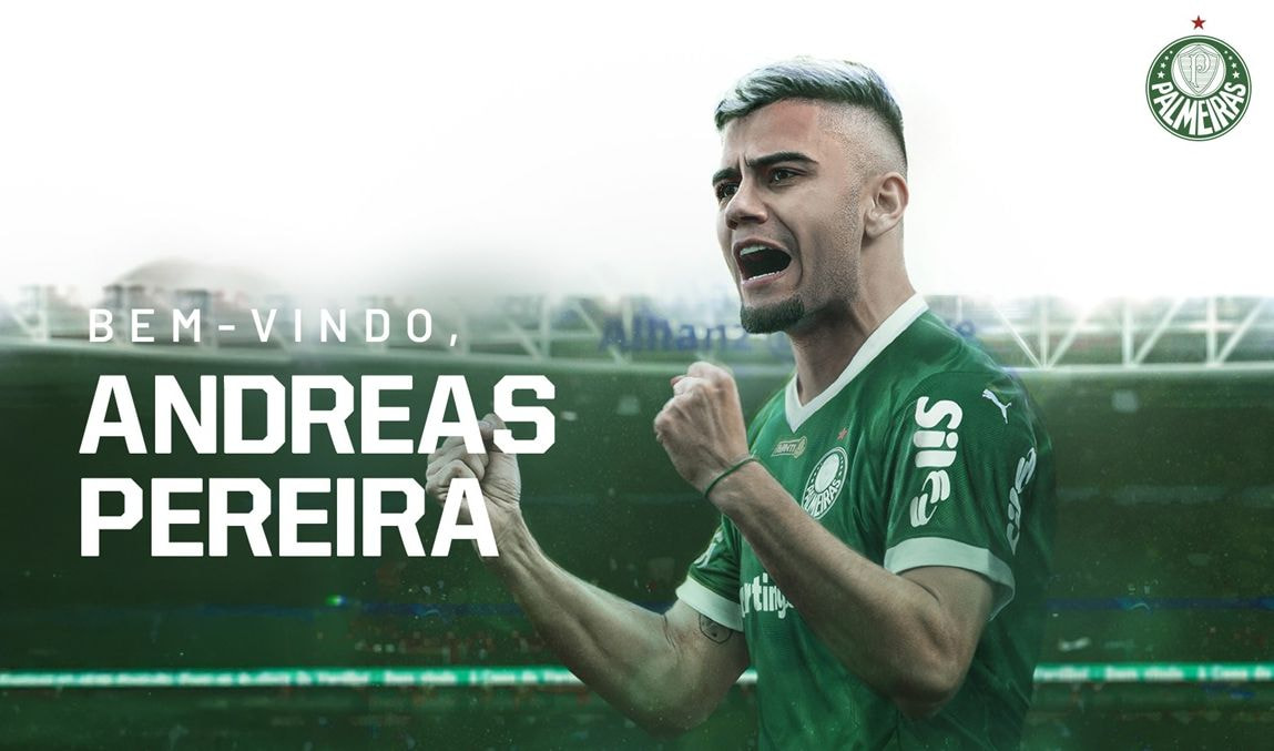 Imagem da noticia Andreas Pereira é o 12º reforço do Palmeiras na temporada