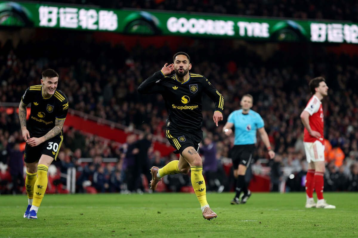 Imagem da noticia Matheus Cunha exalta união do United após vitória contra o Arsenal