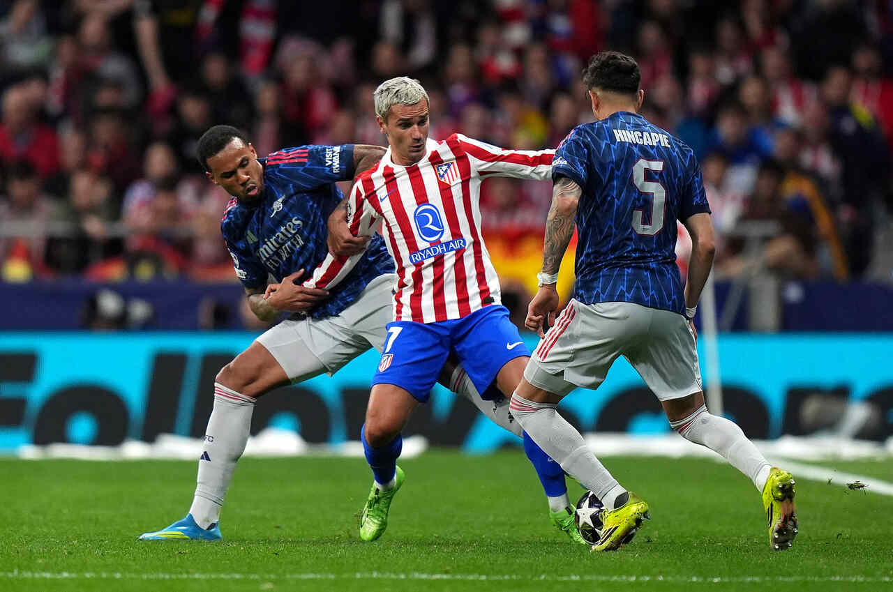 Imagem da noticia Atlético de Madrid e Arsenal empatam e deixam semifinal da Champions em aberto