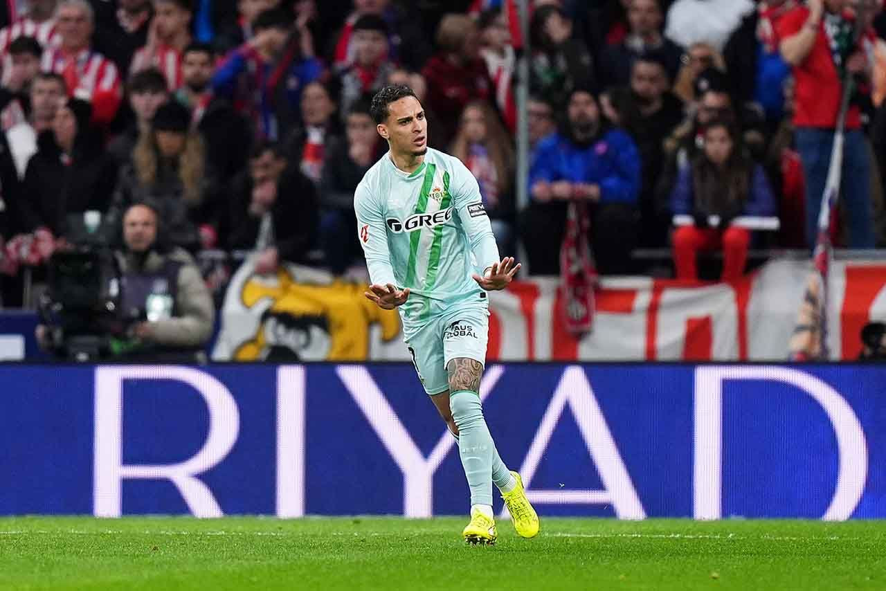 Imagem da noticia Antony marca, Betis vence o Atlético fora e sobe na tabela