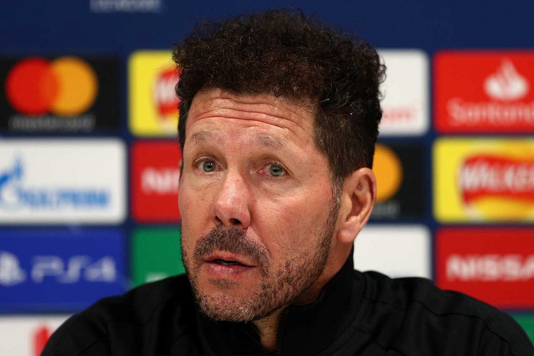 Simeone reforça objetivo do Atlético antes de jogo contra o Barcelona