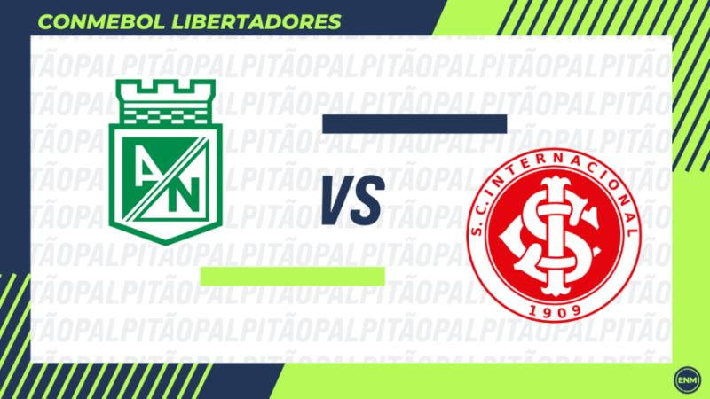 Imagem da noticia Atlético Nacional x Internacional: prováveis escalações, arbitragem, onde assistir e horário